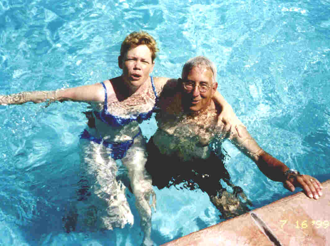 Relaxing in the pool....